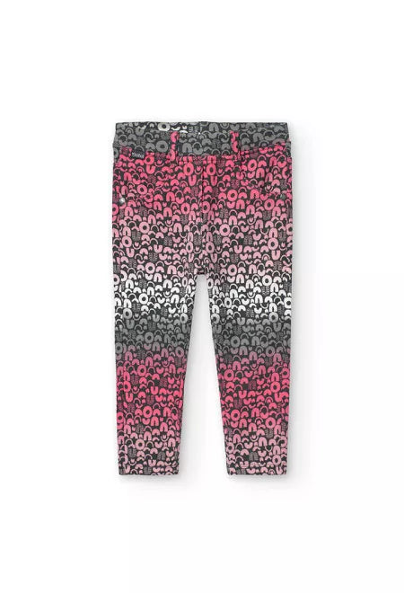 Pantalón Boboli felpa estampado