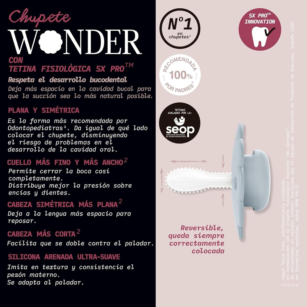 Chupete Suavinex Wonder SX PRO Silicona 6M/18M