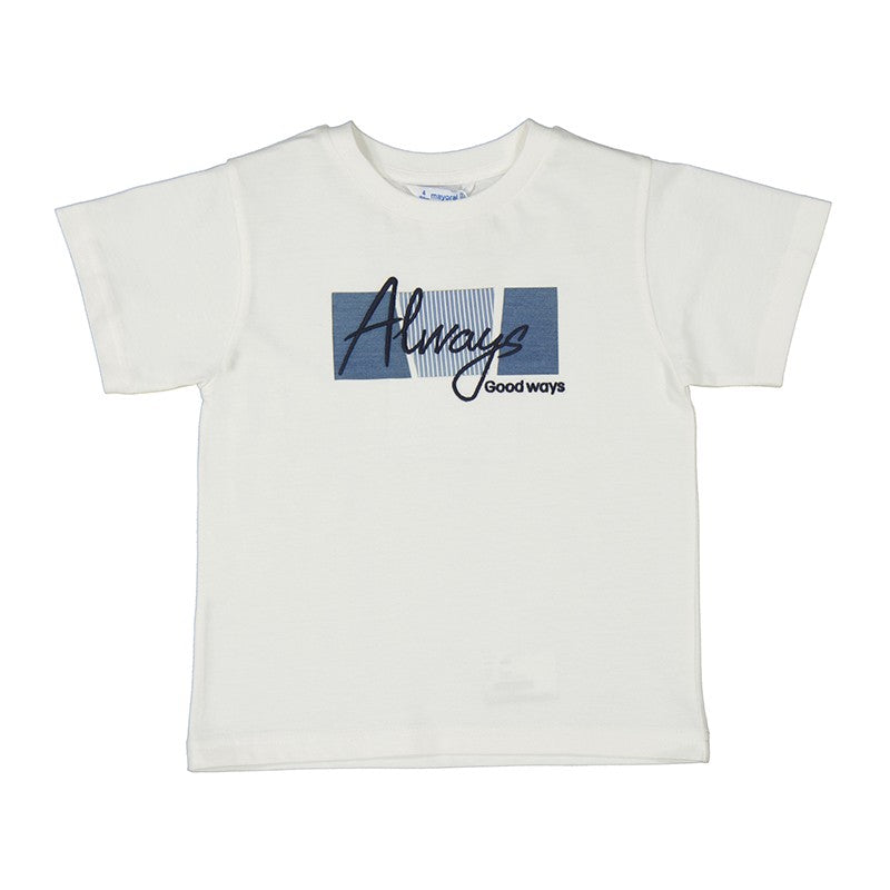 Camiseta Mayoral manga corta apliques
