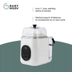Robot Lavabiberones Babymoov Esterilizador Nutriwash Mineral Beige
