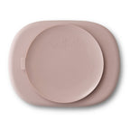 Plato compartimentado de silicona Interbaby con tapa y ventosa