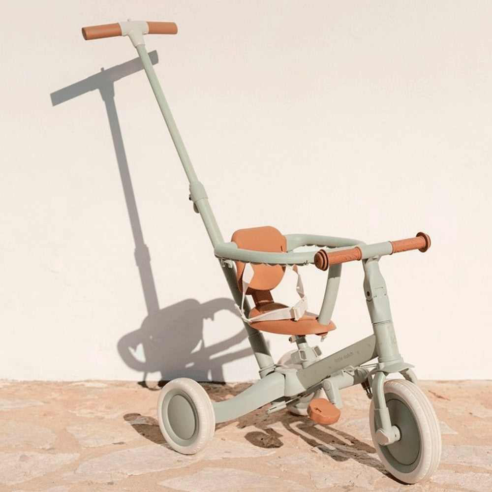 Triciclo con barra Little Dutch 4 en 1 Verde