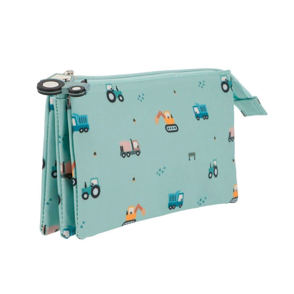 Estuche Con 3 Compartimentos Tutete Trucks Personalizable