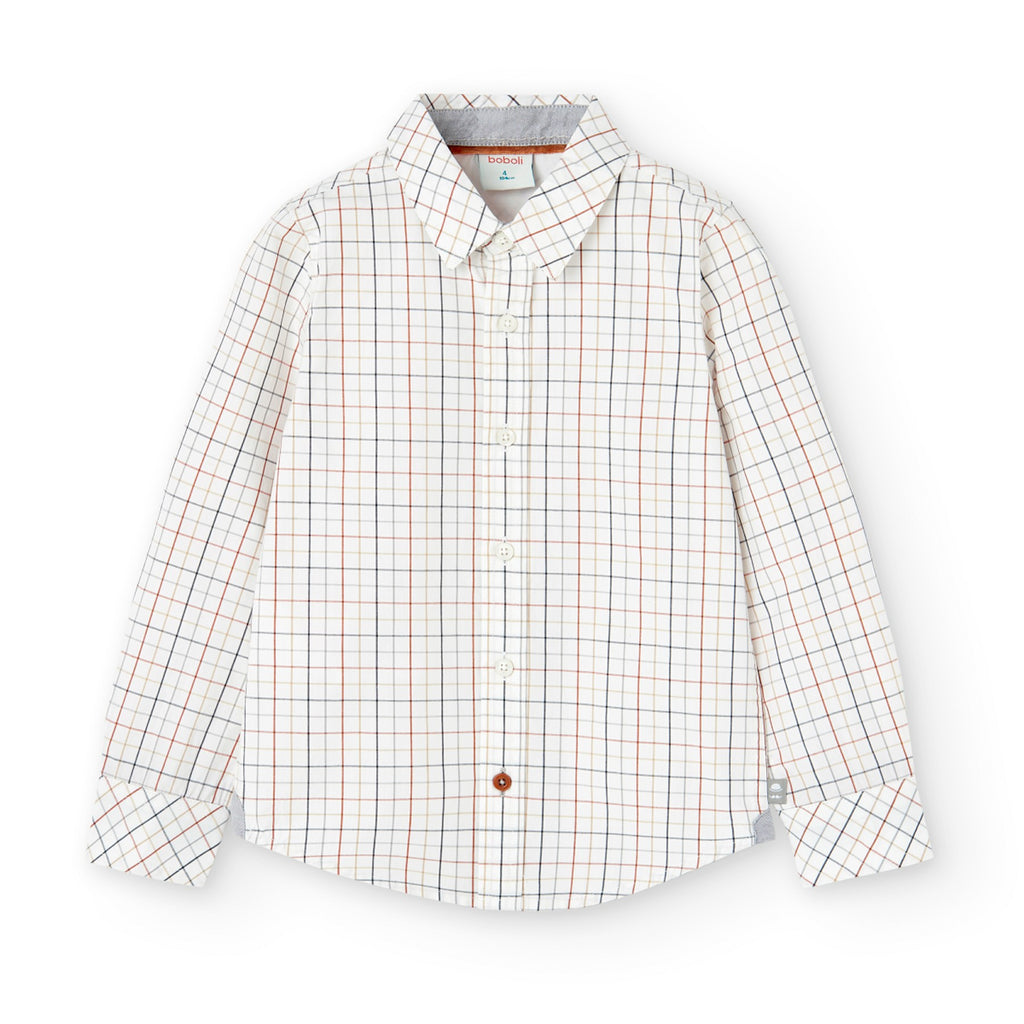 Camisa popelín Boboli cuadros