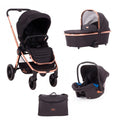 Cochecito TRIO Kikka Boo Vicenza Premium Black