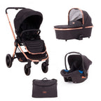 Cochecito TRIO Kikka Boo Vicenza Premium Black