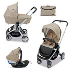 Cochecito Trio Asalvo GENIUS con bolso y plástico de lluvia