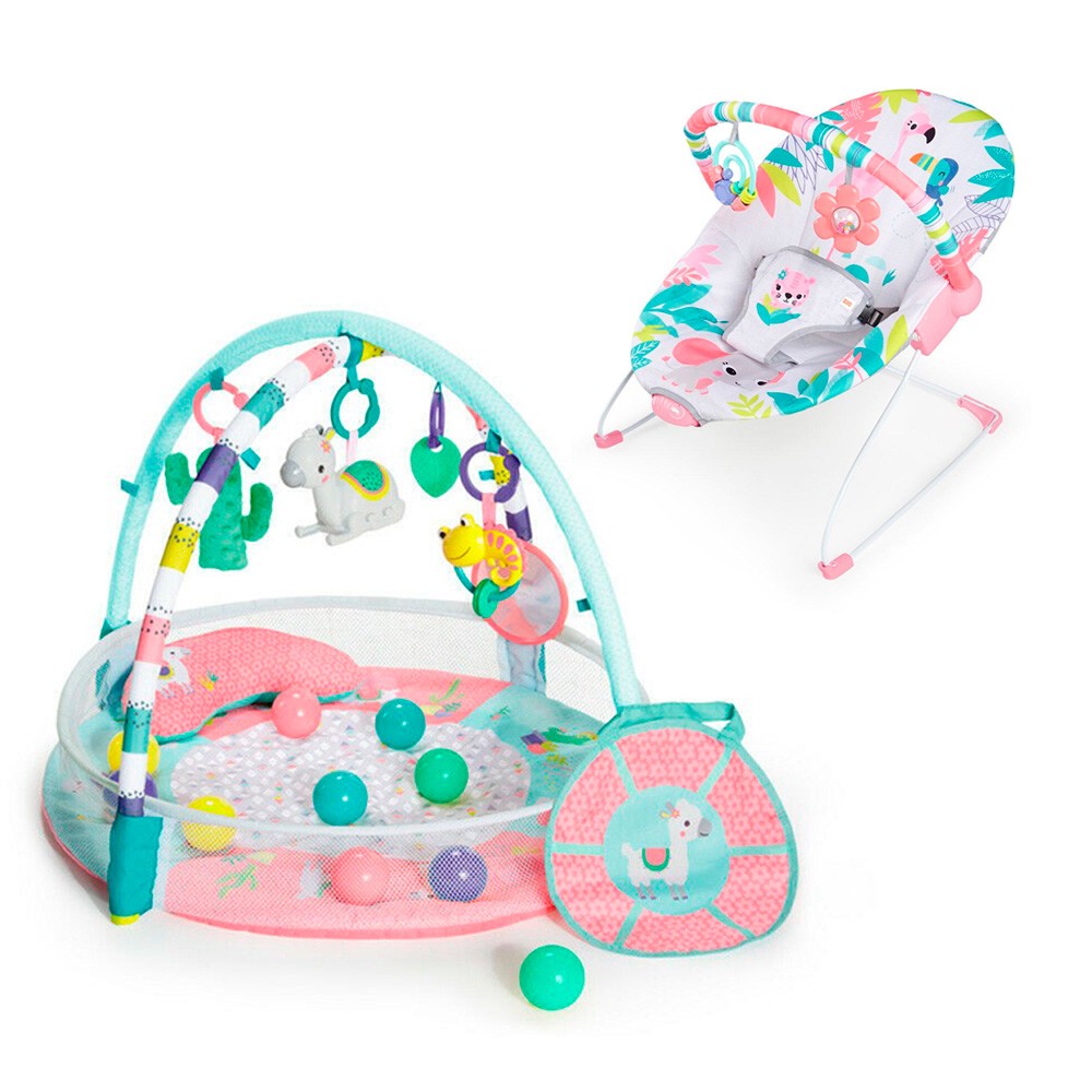 PACK Área de juego 4 en 1 Bright Starts Round  y hamaca Rounds of Fun