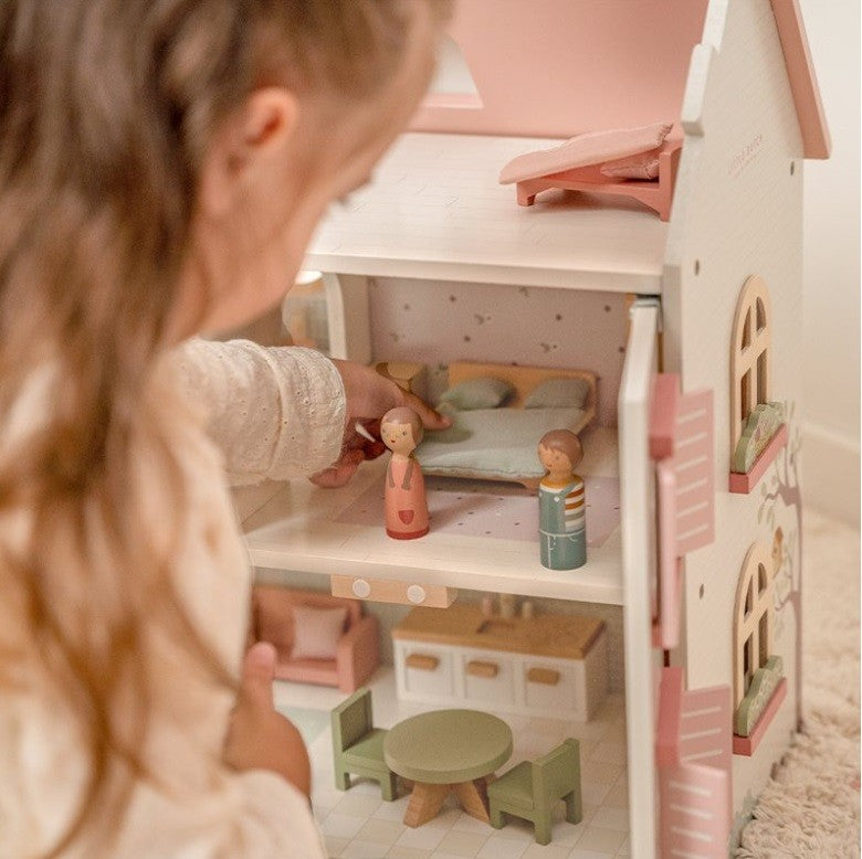 Casa De Muñecas Little Dutch De Madera Portátil