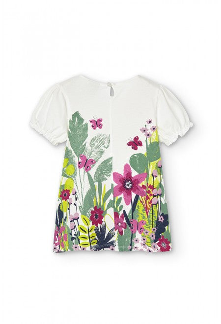 Vestido Boboli punto elástico floral