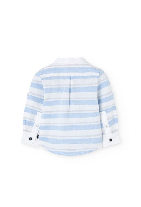 Camisa Boboli lino listada