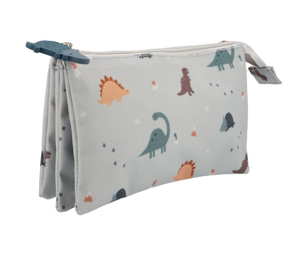 Estuche 3 Compartimentos Tutete Dinos World Personalizable