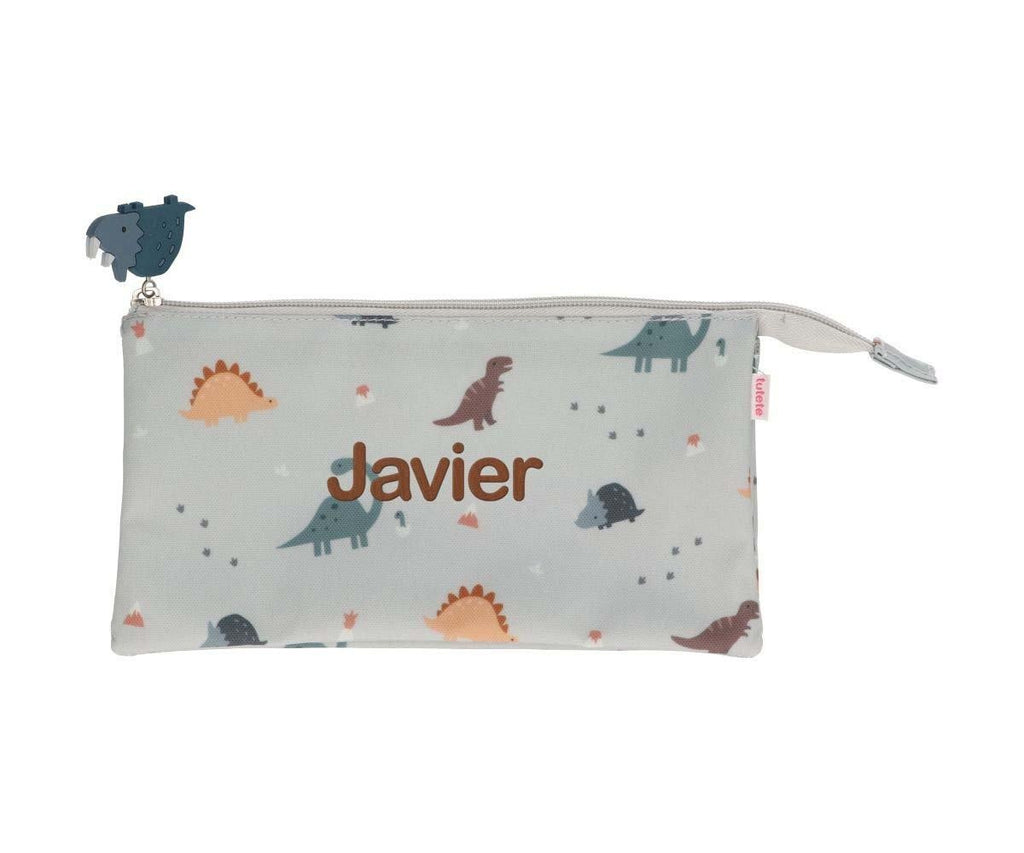 Estuche 3 Compartimentos Tutete Dinos World Personalizable