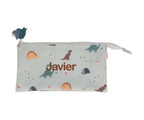 Estuche 3 Compartimentos Tutete Dinos World Personalizable