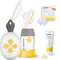Sacaleches Medela SOLO con crema pureland y parches de hidrogel