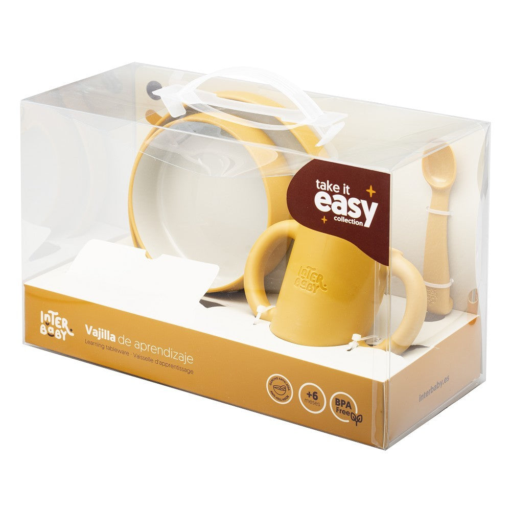 Vajilla Interbaby Aprendizaje con vaso y cubiertos