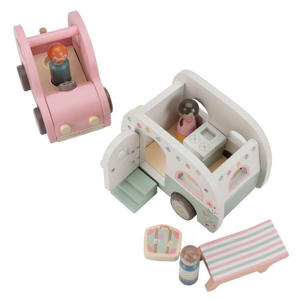 Set Coche y Caravana Little Dutch FSC
