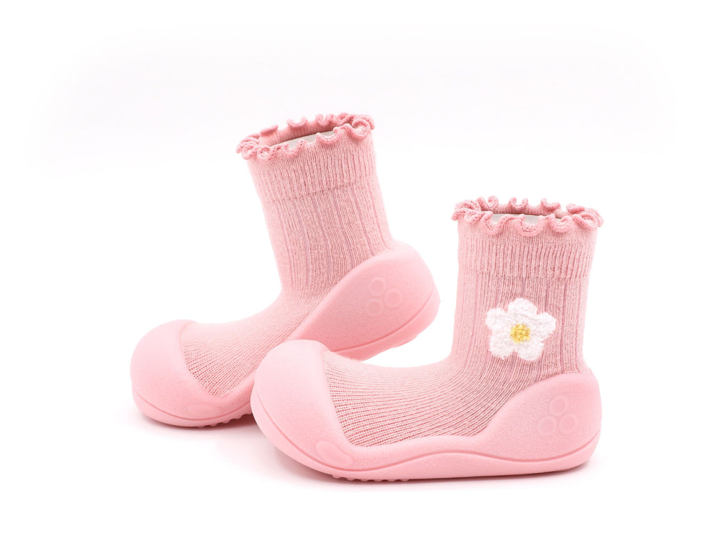 Zapato calcetin Attipas Edelweiss Flor Rosa