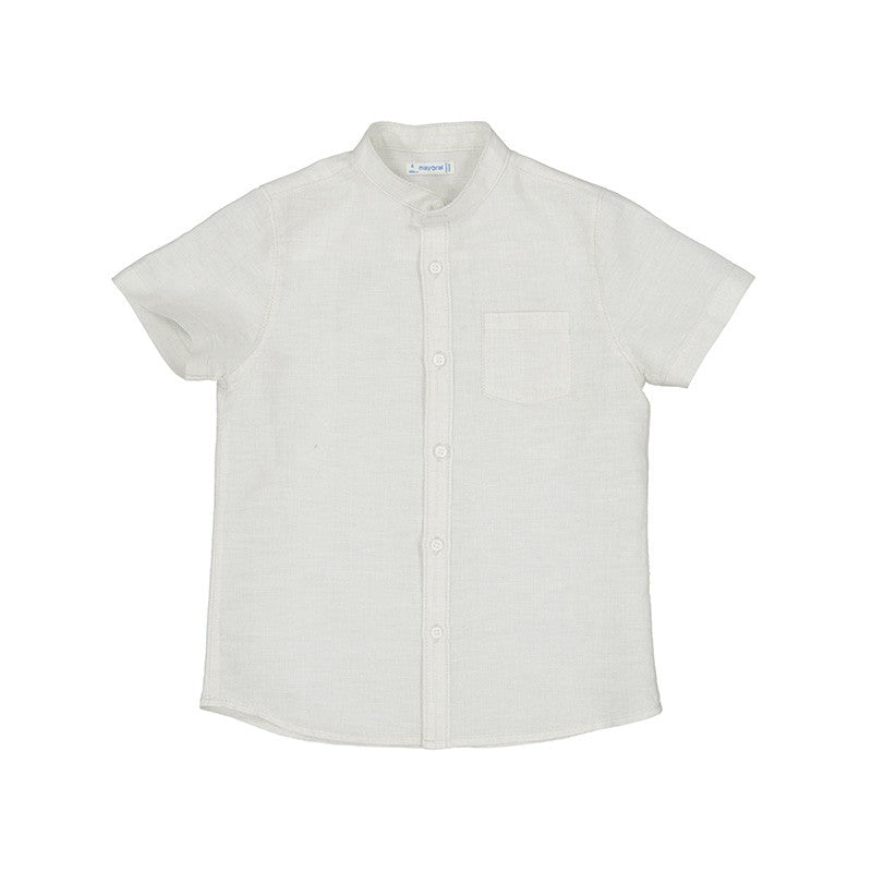 Camisa Mayoral manga corta cuello mao lino