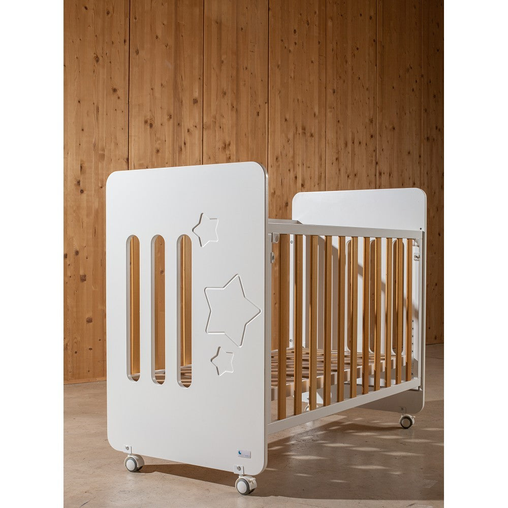 Cuna colecho Interbaby STAR NATURE incluye ruedas y patas natural
