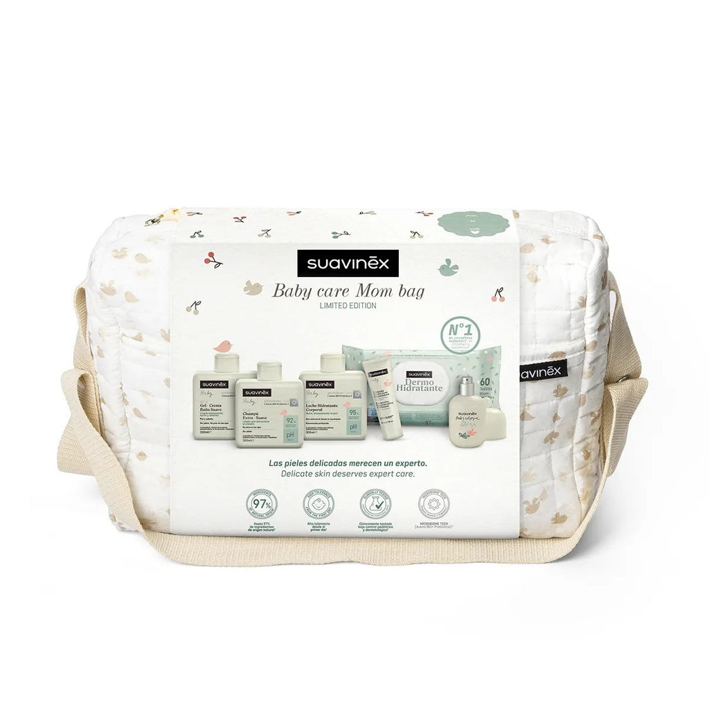Bolso Paseo Suavinex Birdies con 5 Productos de cosmetica
