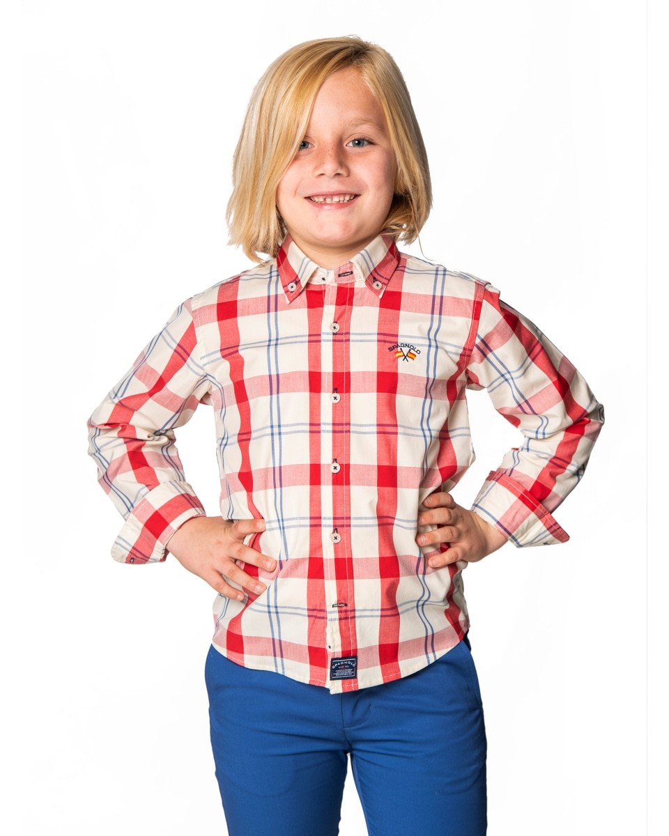 Camisa Spagnolo cuello boton popelín 4525