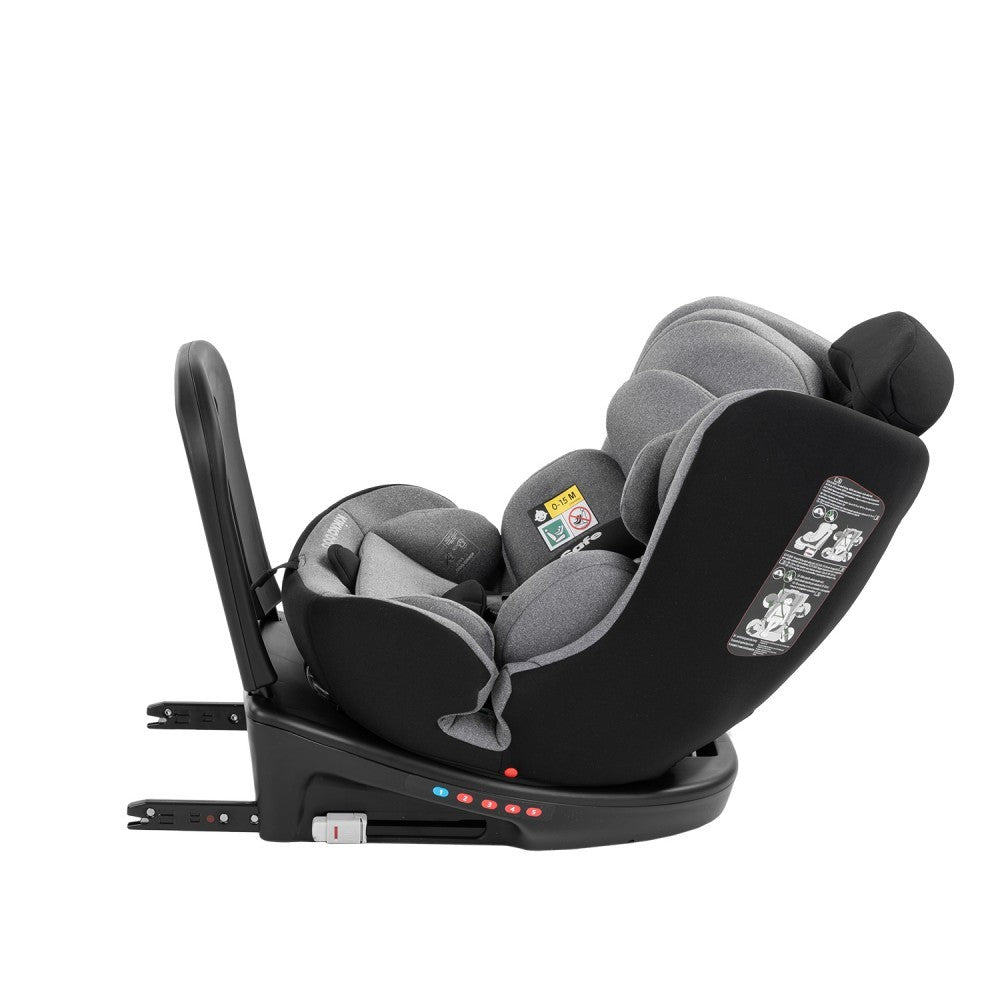 Silla Auto KikkaBoo I SAFE I-Size 360º 40-150 cm (R129)