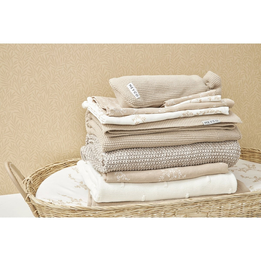 Muselina Mediana Meyco Branches Sand Pack De 3