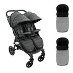 2 capotas Gemelar Niu VentT Twin con funda para barra y arnés