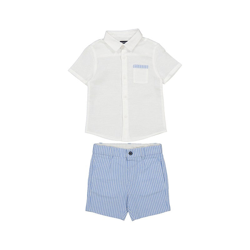 Conjunto Mayoral Bermuda lino vestir