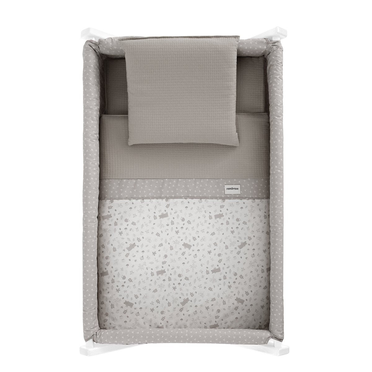 Minicuna tijera madera blanca Cambrass Abete