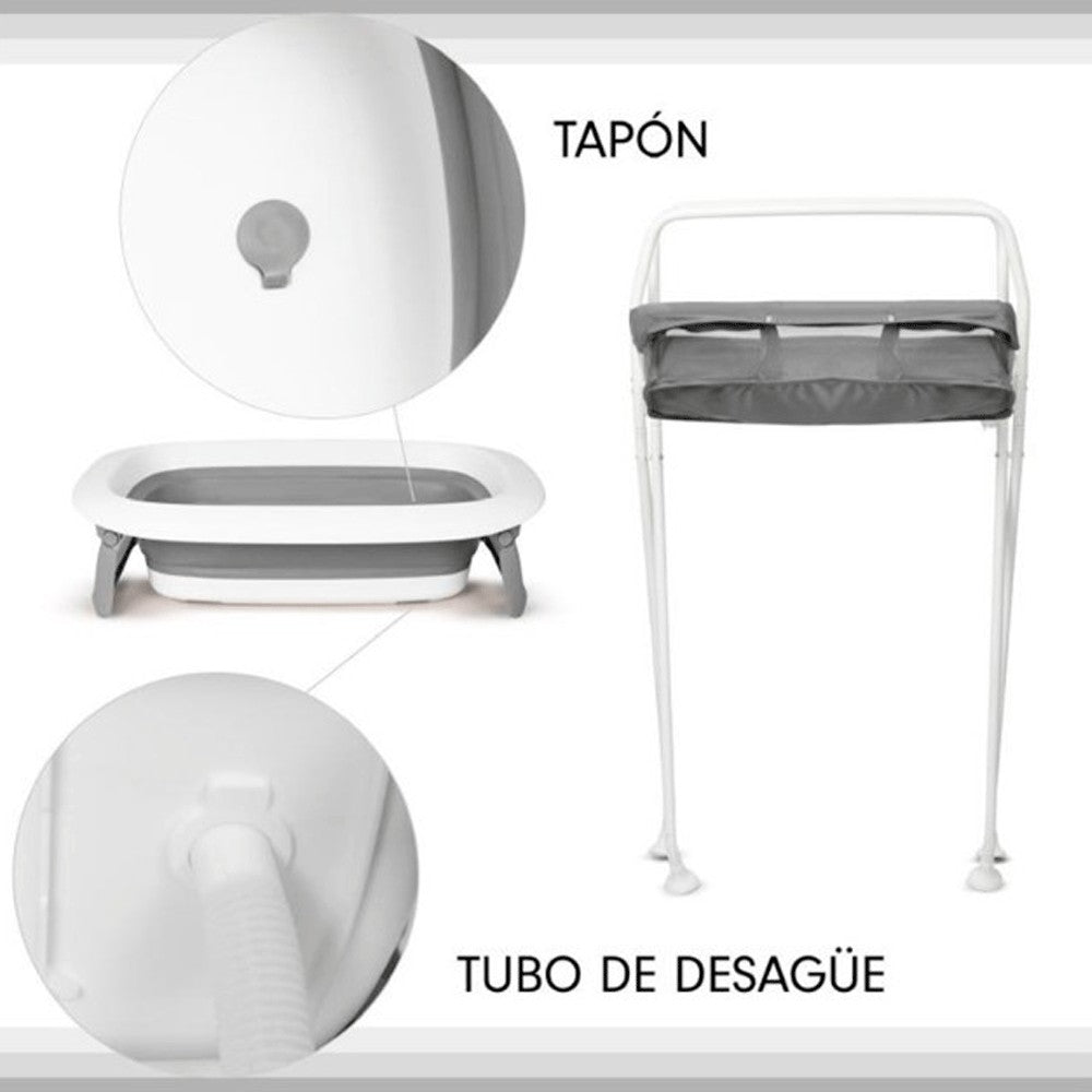 Bañera Plegable Toral Vera con patas y cojín