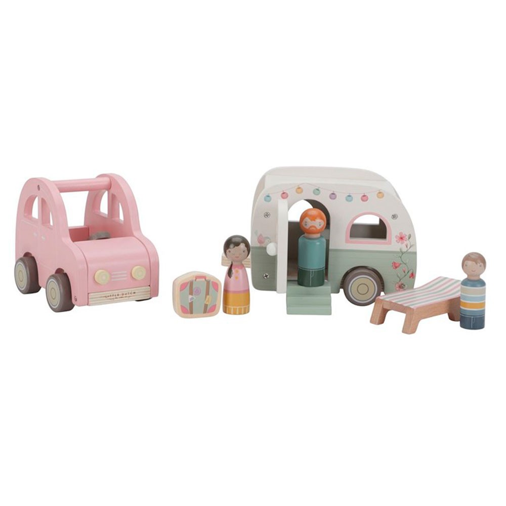 Set Coche y Caravana Little Dutch FSC
