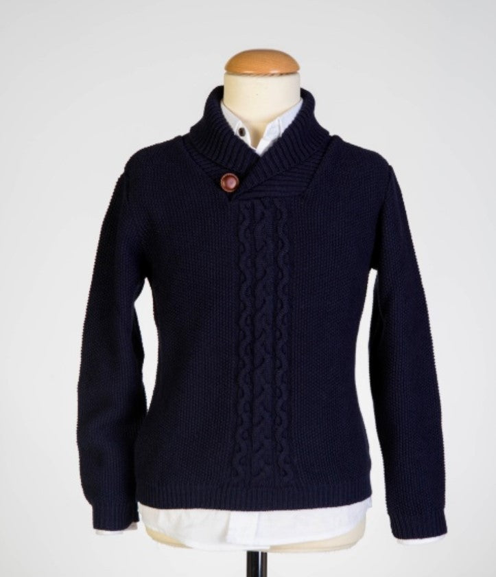 Jersey punto Nachete cuello Smoking
