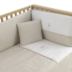 Colcha y Protector Cuna Cambrass Lino