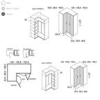 Armario Rincón puertas plegables Ros Mini