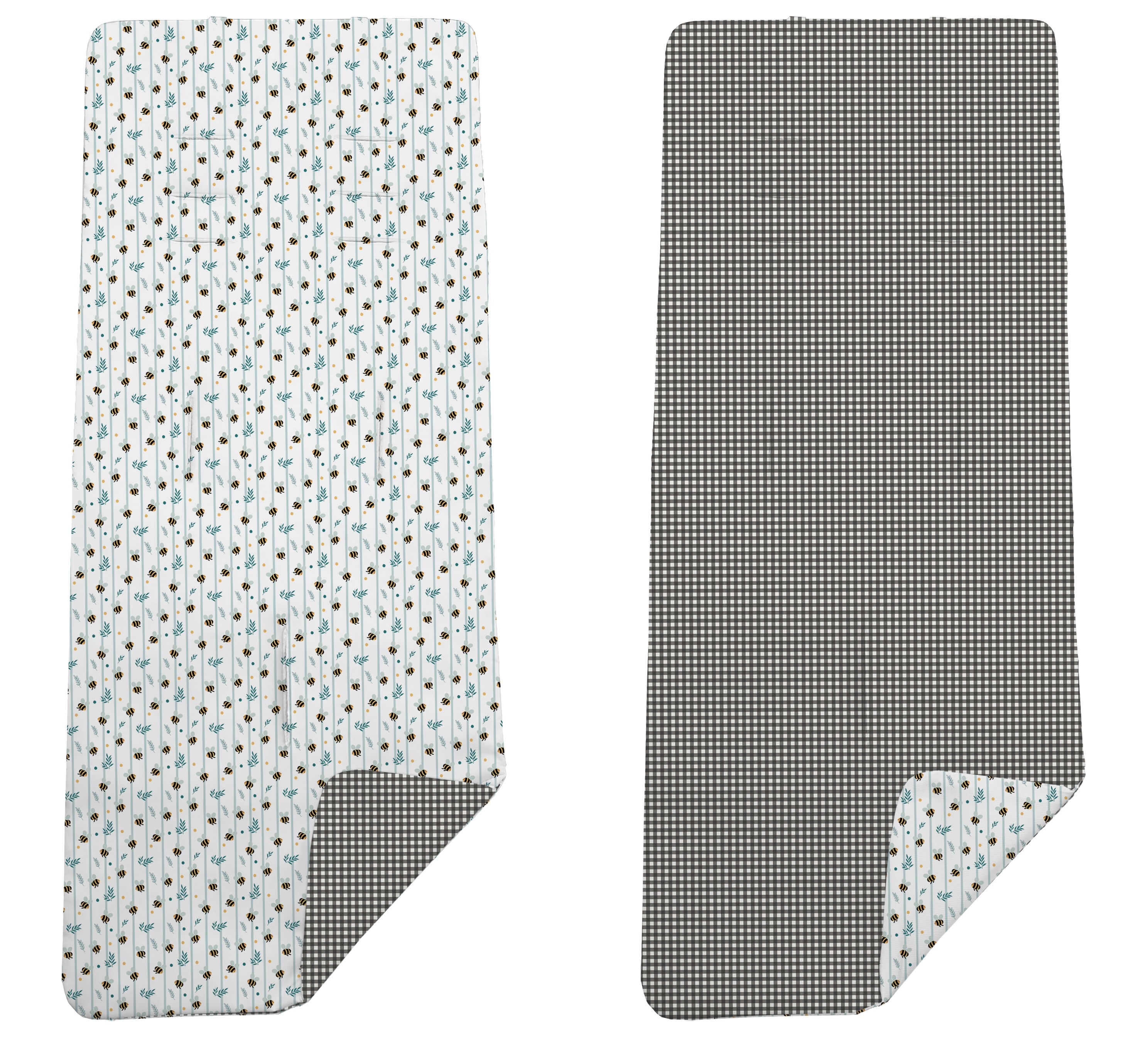 Colchoneta Reversible Dydados Abejas Vichy