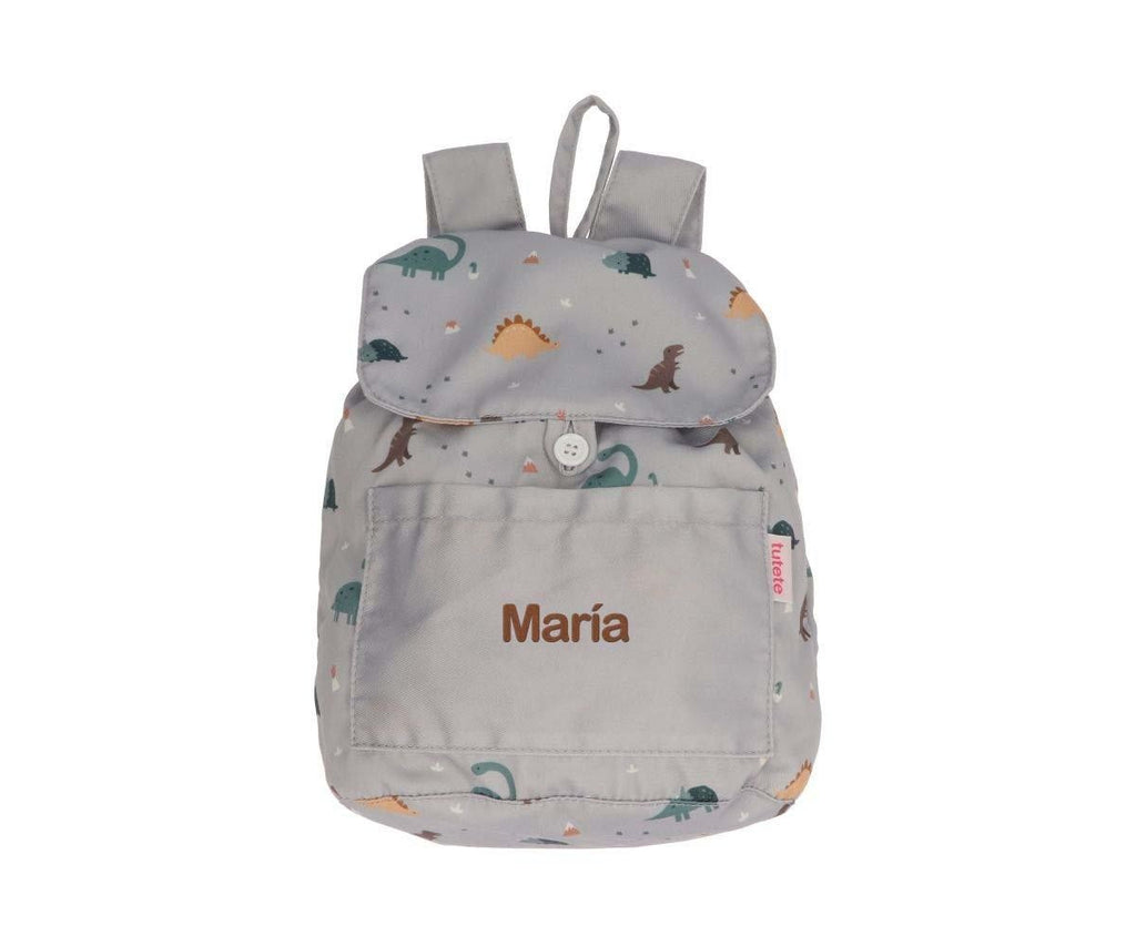 Mochila Pequeña Tela Tutete Dinos World Personalizable