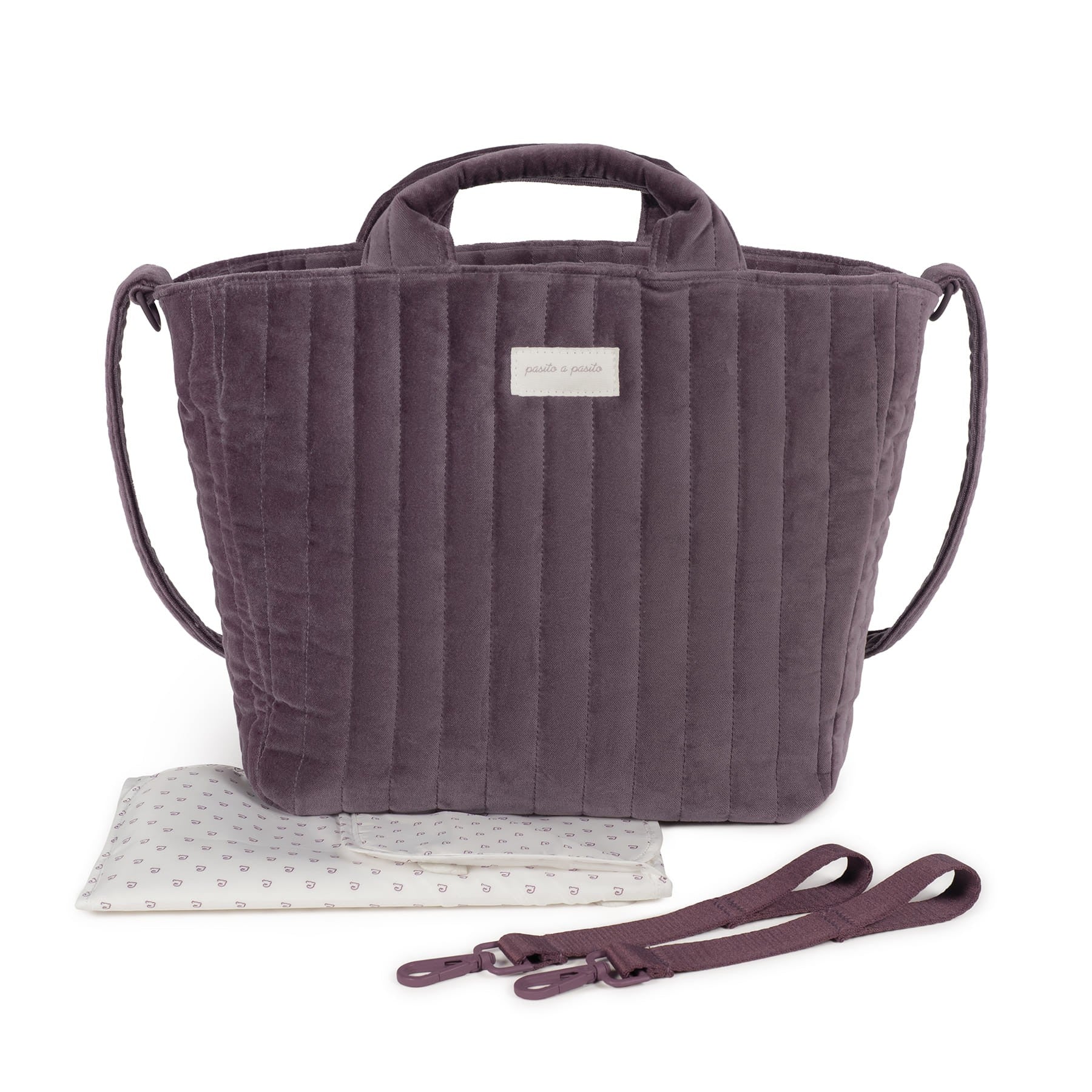 Bolsa Bucket Pasito a Pasito Cherry Velvet