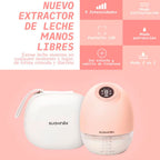 Sacaleches Eléctrico Suavinex Manos Libres con Estuche