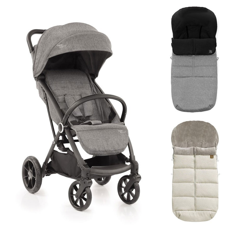 PACK Silla paseo Oyster Atom2 con saco impermeable