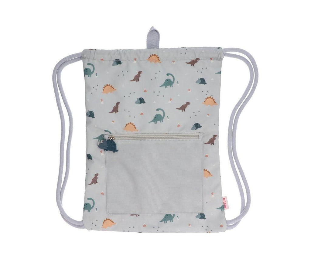 Mochila Saco Impermeable Tutete Dinos World Personalizable