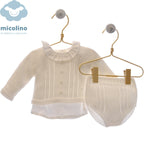 Conjunto blusa, rebeca y braguita Micolino Adrián