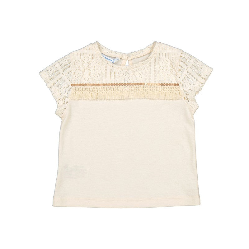 Camiseta Mayoral manga corta combinada