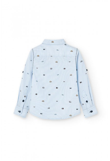 Camisa Boboli popelín estampada