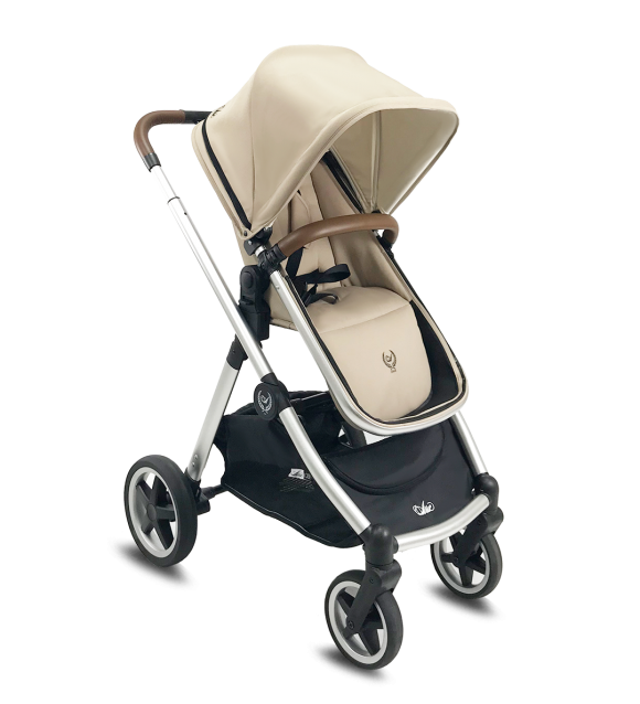 Cochecito duo Arrue OBE con plastico de lluvia