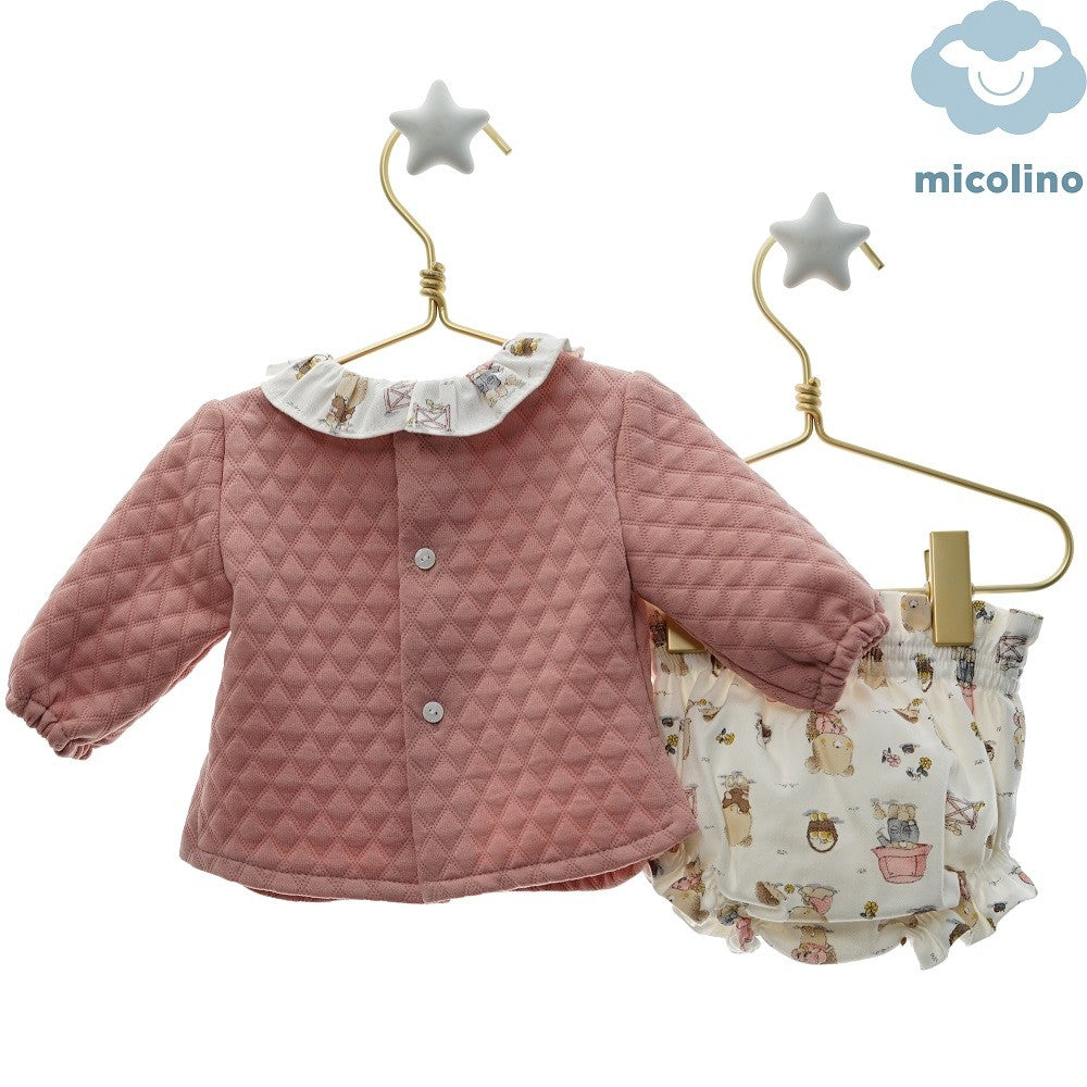 Conjunto Micolino con chaleco y braguita Annika