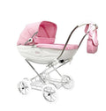 Cochecito para Reborn Arrue Princess Jr. Rosa con bolso y cesta metalica