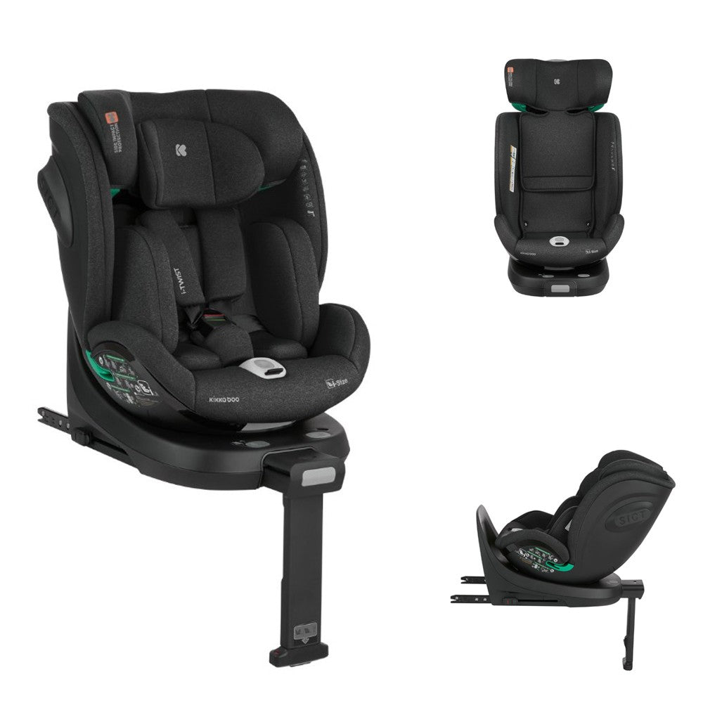 Silla auto KikkaBoo i-Twist I-size 360º 40-150 cm 0123