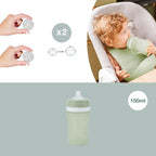 Botella ergonómica de silicona Babymoov